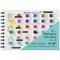 HG Art Concepts Travel Size Painters Water Color Diary - 6x8" Spiral-Bound Acid-Free Color Swatch Book with 10 Removable Pages and Glassine for Traveling Artists